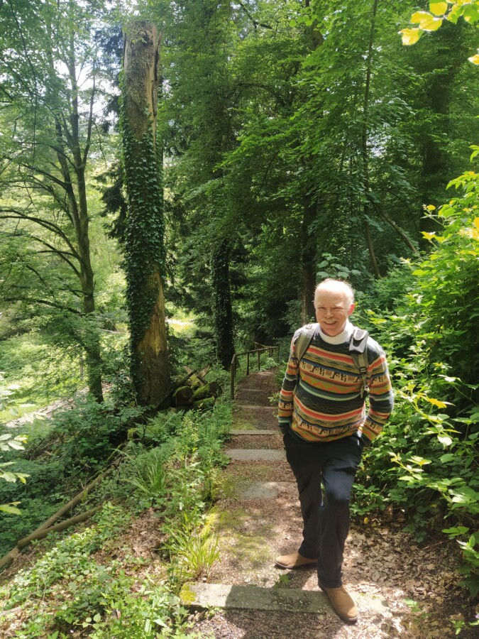 Michael auf dem Weg zum Falkenstein bei Bad Herrenalb