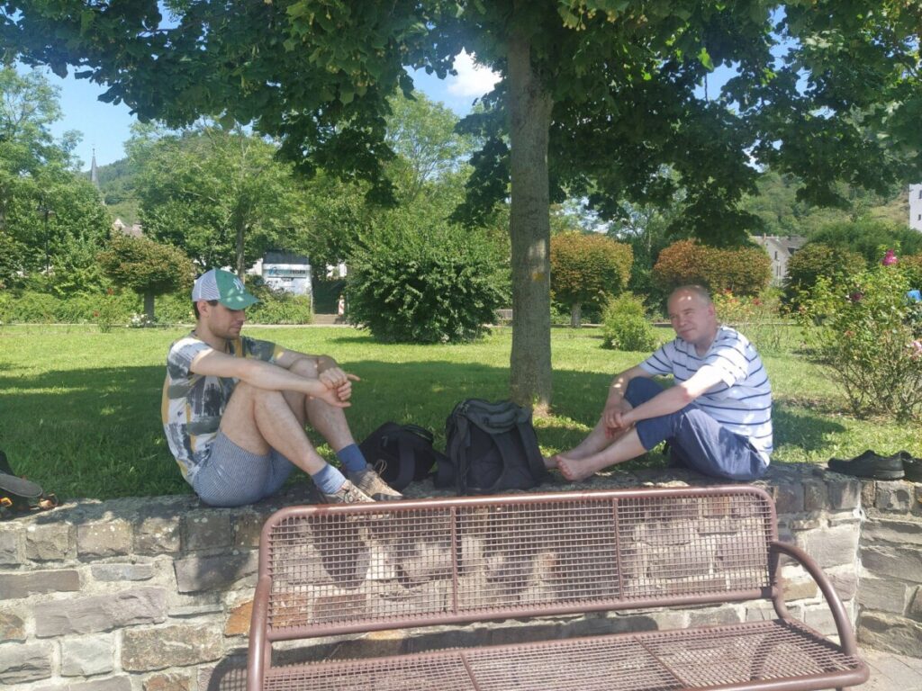 Ruben und Jonas in Braubach am Rhein